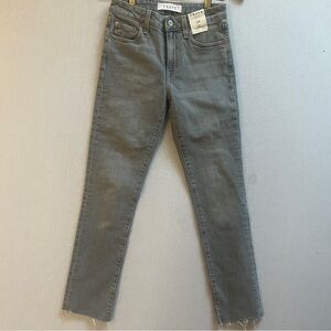 TRAVE Size 24 Irina Slim Cropped Raw Hem Jeans
